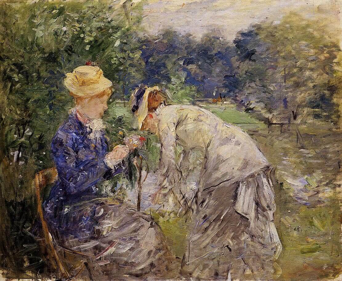 “In het Bois de Boulognee” door Berthe Morisot